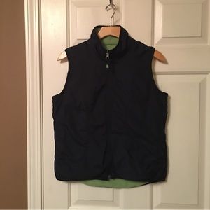 OLEG CASSINI OCS Women’s Reversible Vest Jacket Fleece Waterproof Navy/Green Med